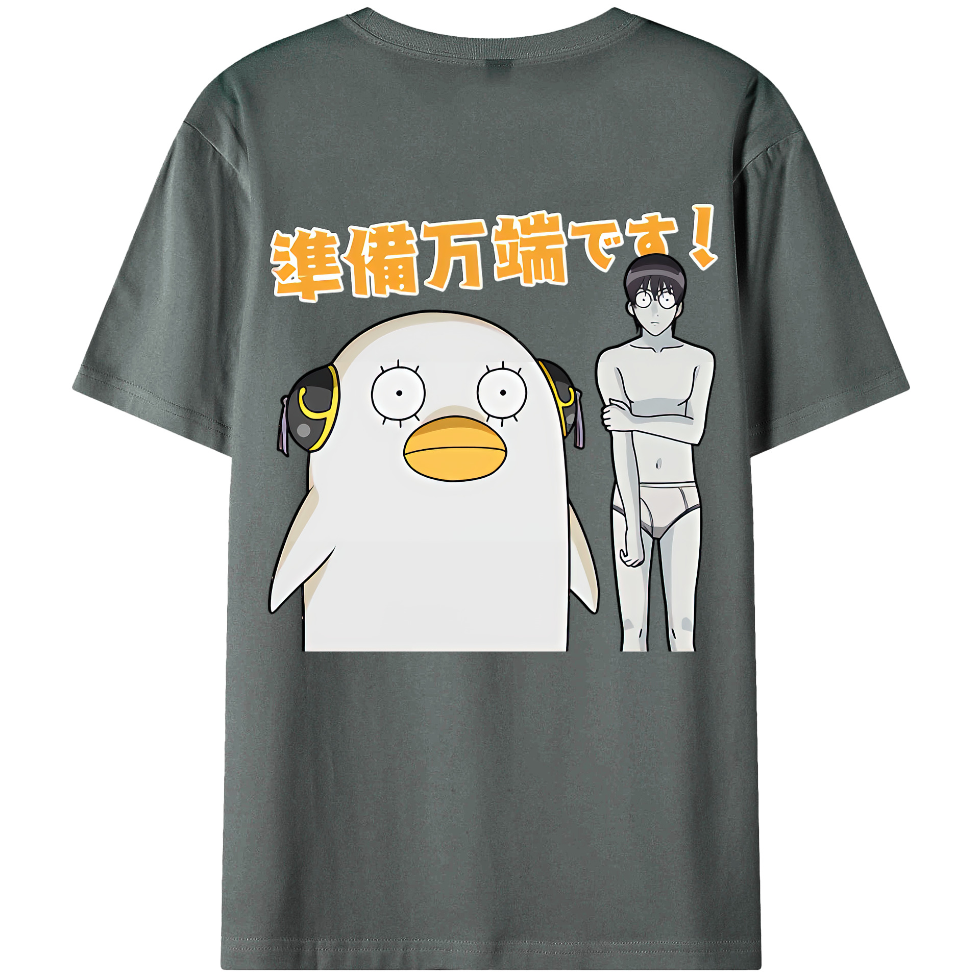 （画像用） ぎんたま 坂田銀時（さかたぎんとき） 神楽 志村新八（しむら しんぱち） GINTAMA Sakata Gintoki Kagura Shimura Shinpachi 綿100％ メンズ半袖Tシャツ（バックプリント） 通気性